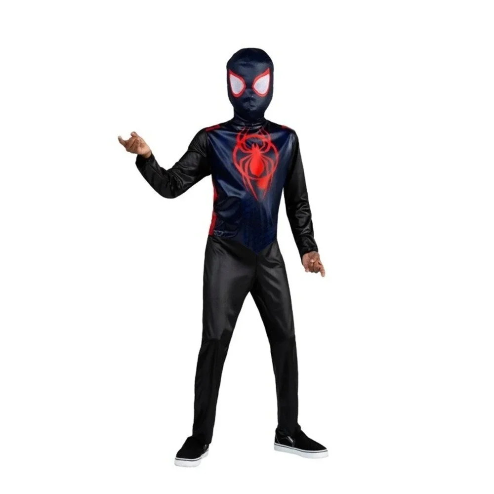 Marvel SPIDER-MAN Miles Morales Jumpsuit Costume Cosplay Child M (8-10) *NEW*
